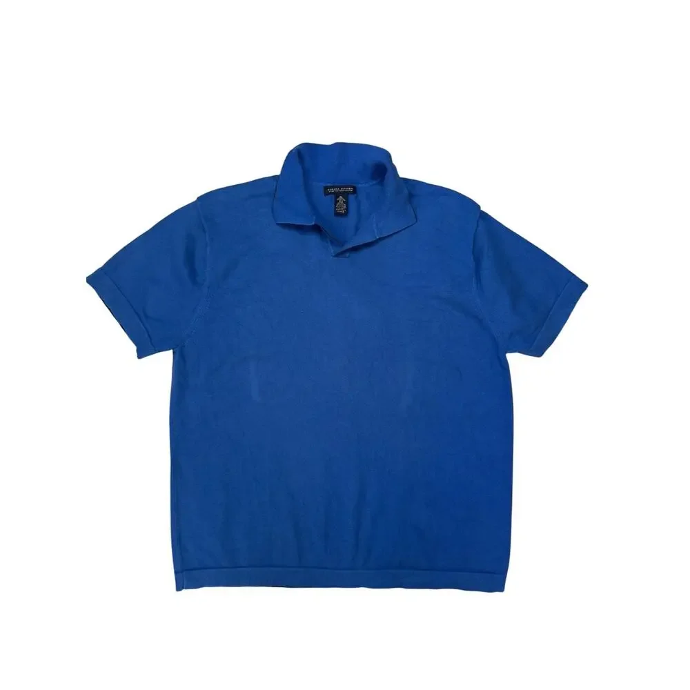 Vintage BANANA REPUBLIC Pima Cotton Polo Shirt in Blue Size XL Mens Short Sleeve